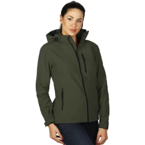 Softshell ženska jakna vodootporna Urban RST maslinasta